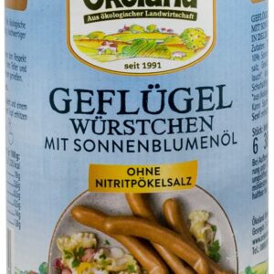 Cremvursti bio din carne de curcan cu ulei de floarea soarelui, 380g Okoland