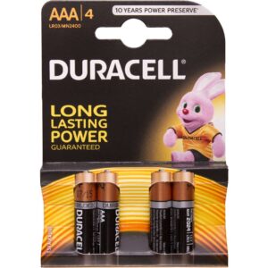 Baterie Alcalina Duracell AAA LR03 Duralock Set 4 Baterii