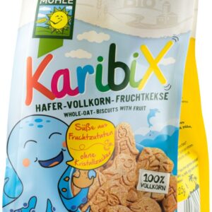Karibix Biscuiti bio din faina integrala de ovaz indulciti cu fructe, 125g Bohlsener Muhle