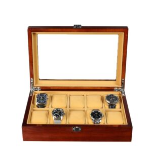 Cutie pentru 10 ceasuri din Lemn - Melania - WZ3680