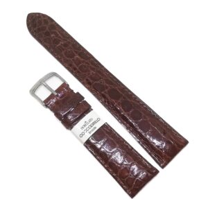 Curea de ceas Morellato - Maro inchis - Piele Veritabila Crocodil - 20mm - A01U0518052034CR