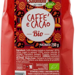 Cafea si cacao bio macinata, 250g Salomoni Cafe