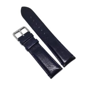 Curea de ceas din Piele Naturala - Culoare BleuMarin, textura lucioasa - 22mm - GR1105