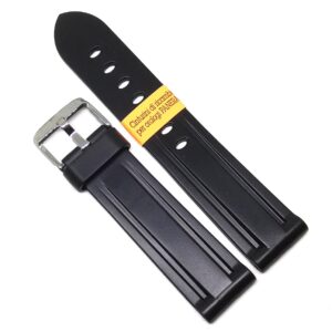 Curea de ceas Morellato Mariner Gomma Morbida - Silicon, culoare neagra - 22mm - A01U2859198019CR