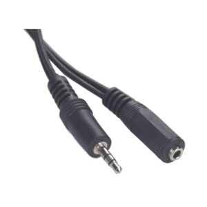 Cablu Audio stereo, conectori auriti 2x jack de 3.5mm mama-tata, lungime cablu: 5m, bulk, Negru, GEMBIRD (CCA-421S-5M)