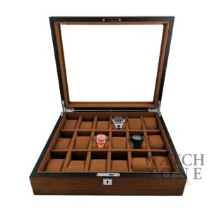 Cutie depozitare și expunere 18 ceasuri lemn - PREMIUM - WZ3932