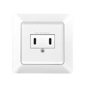 PRIZA LOGILINK, pentru perete, Schuko x 1, 2xUSB-C PD 25W , 230V AC, 50 Hz, 16A, protectie IP20, adancime 35mm, alb, "PA0332" (timbru verde 0.18 lei)