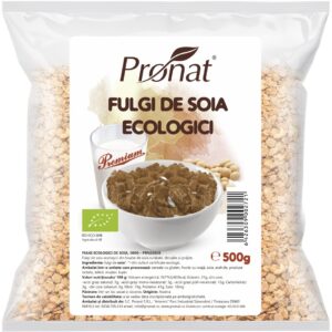 Fulgi bio de soia, 500g Pronat