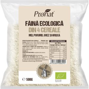 Faina bio din patru cereale natural fara gluten, 500g Pronat