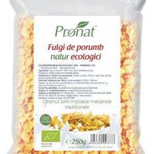 Fulgi de porumb natur, bio, 250g Pronat