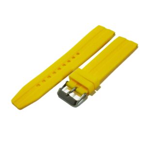 Curea pentru ceas din Silicon - Culoare Galbena - 22mm - WZ4040