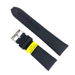 Curea de ceas Morellato Water Resistant - Piele Naturala si Material Tehnic - Culoare Bleumarin - 20mm 22mm 24mm