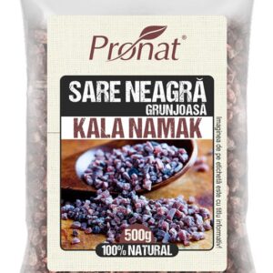 Sare neagra grunjoasa Kala Namak, 500g Pronat