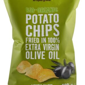 Chipsuri bio putin sarate, prajite in ulei de masline, 100g Trafo