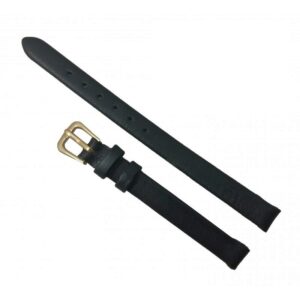 Curea ceas din piele, NEAGRĂ, 8 mm 10mm