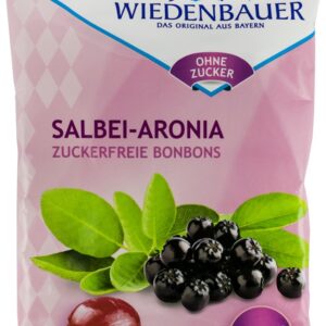 Bomboane fara zahar cu salvie si aronia, 75g Wiedenbauer