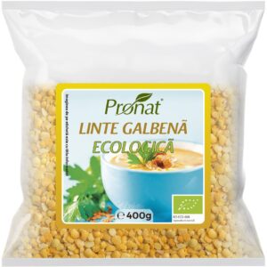 Linte galbena bio, 400g Pronat