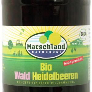 Compot bio de afine de padure, 340g / 125g Marschland Naturkost