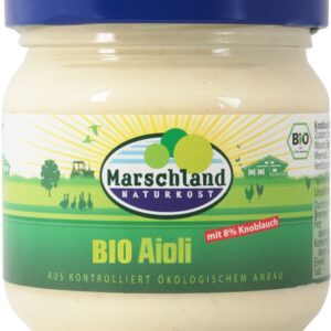 Sos bio Aioli cu 8% usturoi, 180g / 190ml Marschland Naturkost