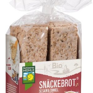 Paine bio crocanta cu susan si grau spelta, 200g Bohlsener Muhle