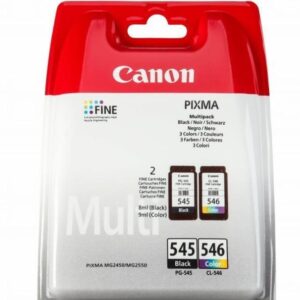 Cartus cerneala Original Canon PG-545 + CL-546 (Negru + Color) , compatibil MG2450/MG2550 (BS8287B005AA)