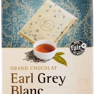 Ciocolata alba bio cu ceai negru Earl Grey si ulei de bergamota, 80g Gepa