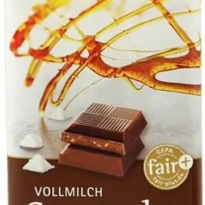 Ciocolata bio cu lapte si caramel sarat, 40g Gepa