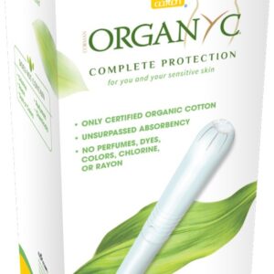 Tampoane Regular din bumbac organic, cu aplicator 16 buc Organyc