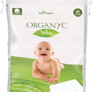Dischete patrate Baby din bumbac organic 60 buc Organyc