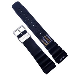 Curea Universală Sport & Diver 24mm – Rezistență Extremă din Rășină Neagră