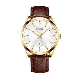 Ceas Barbatesc CURREN M8365 - Maro / Auriu