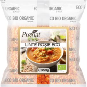 Linte rosie bio, 350g Pronat