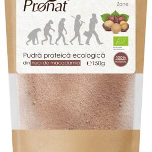 Pudra proteica bio din nuci de macadamia, 150g Pronat