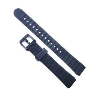 Curea de ceas din plastic - Culoare neagra - 12mm