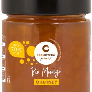 Chutney bio de mango, 225g Cosmoveda