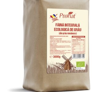 Faina integrala de grau bio, 3000g Pronat