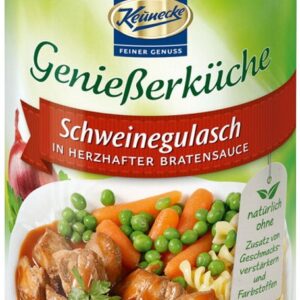 Gulas de porc in sos brun, gourmet 400g Keunecke