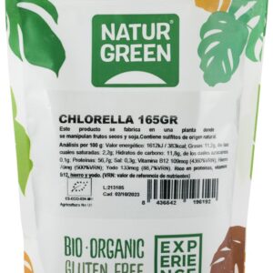 Pudra bio de chlorella, 165g Natur Green