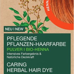 Vopsea de par bio pe baza de plante, 030, rosu henna 100g Logona