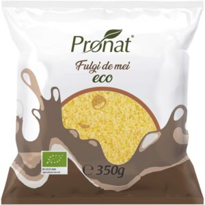 Fulgi de mei bio, 350g Pronat