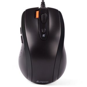 MOUSE A4tech, PC sau NB, cu fir, USB, optic, 1600 dpi, butoane/scroll 7/1, buton selectare viteza, negru, "N-70FX-BK" (timbru verde 0.18 lei)