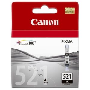 Cartus cerneala Original Canon CLI-521B Negru, compatibil iP3600/iP4600/MP540/MP620 (BS2933B001AA)