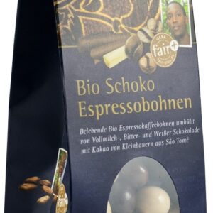 Boabe de Espresso glazurate in 3 feluri de ciocolata, bio, 100g Gepa