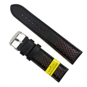 Curea ceas Morellato barbati, negru/rosu, 20mm 22mm A01X5272C91183CR
