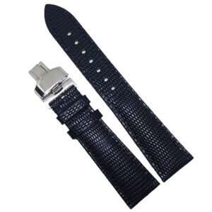 Curea de ceas neagra din piele naturala 12mm 14mm 16mm 18mm 20mm 22mm 24mm WZ4153D