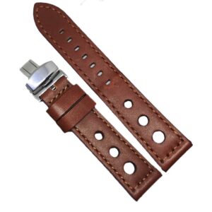 Curea de ceas maro din piele naturala 20mm 22mm 24mm WZ4154D