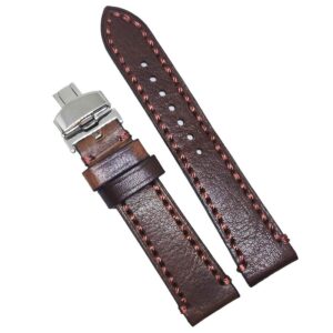 Curea de ceas maro din piele naturala 18mm 20mm 22mm 24mm 26mm WZ4164D