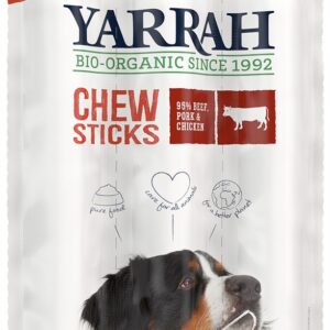 Recompense din carne bio pentru caini, 33g (3 buc) Yarrah