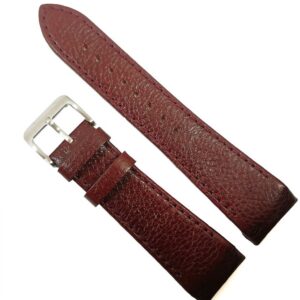 Curea de ceas Rosu Inchis cu capete curbate 24mm WZ4410