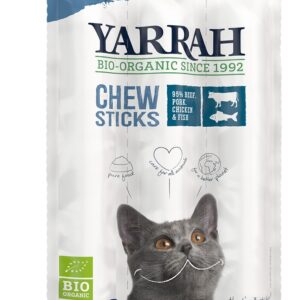 Betisoare bio de mestecat pentru pisici, 3 buc (15g) Yarrah